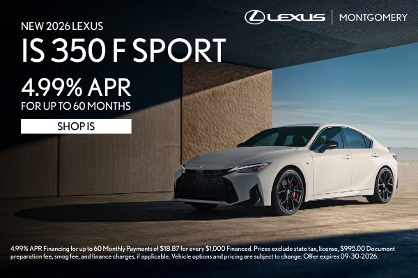 NEW 2026 LEXUS IS 350 F SPORT